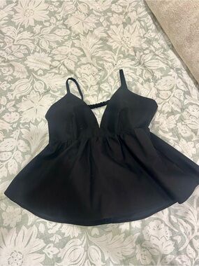 Abercrombie & Fitch Black Peplum Top NWT